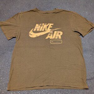 Lightly Worn, Nike Air - Name Tag Tee (Black/Camo) Large